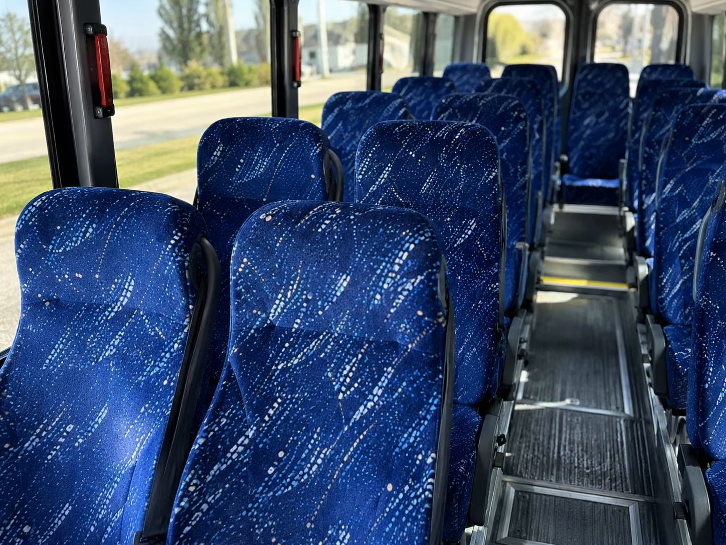 15 passenger minibus interior