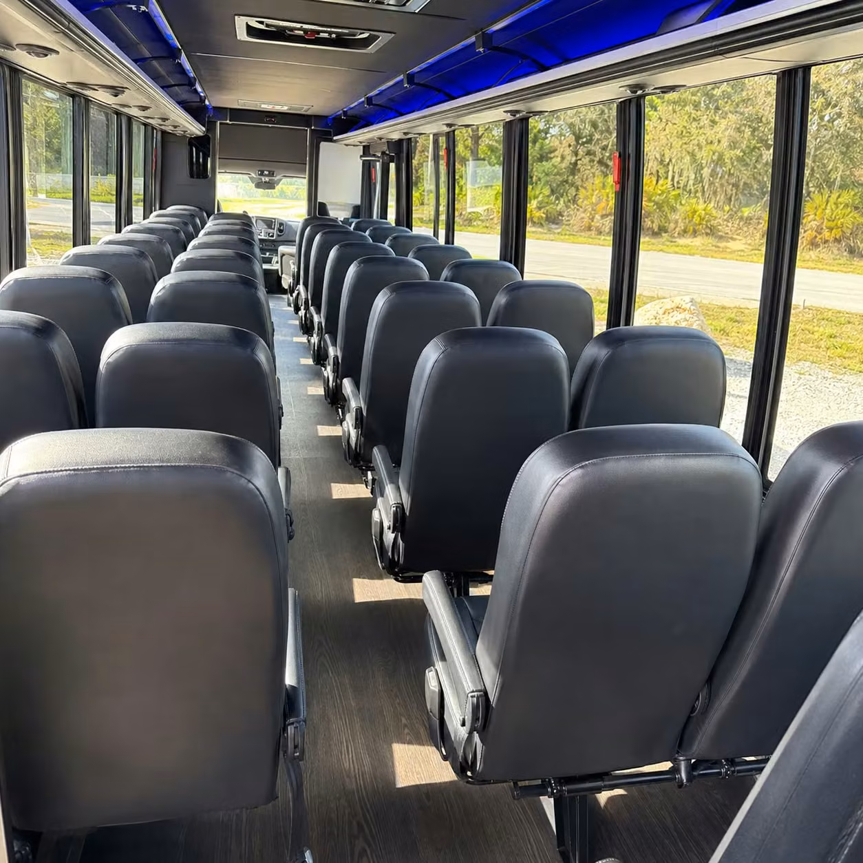 25 passenger minibus interior