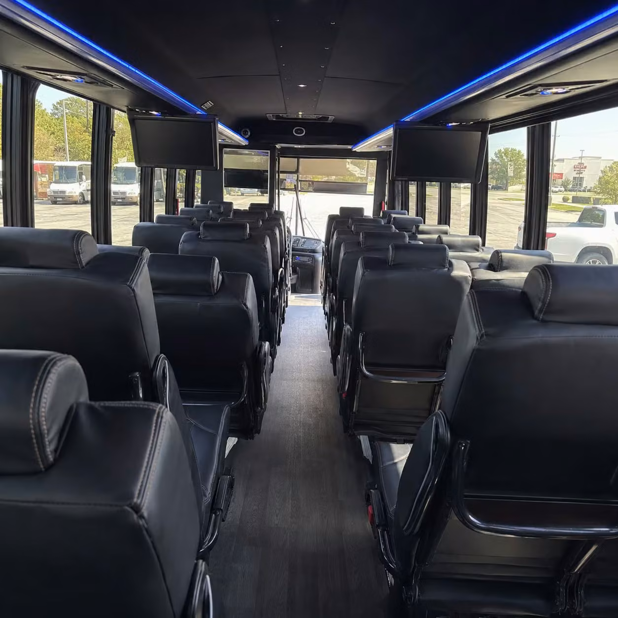 28 passenger minibus interior