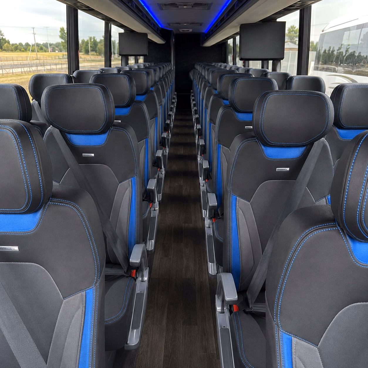 charter bus rentals for riverside corporate retreats and off site meetings