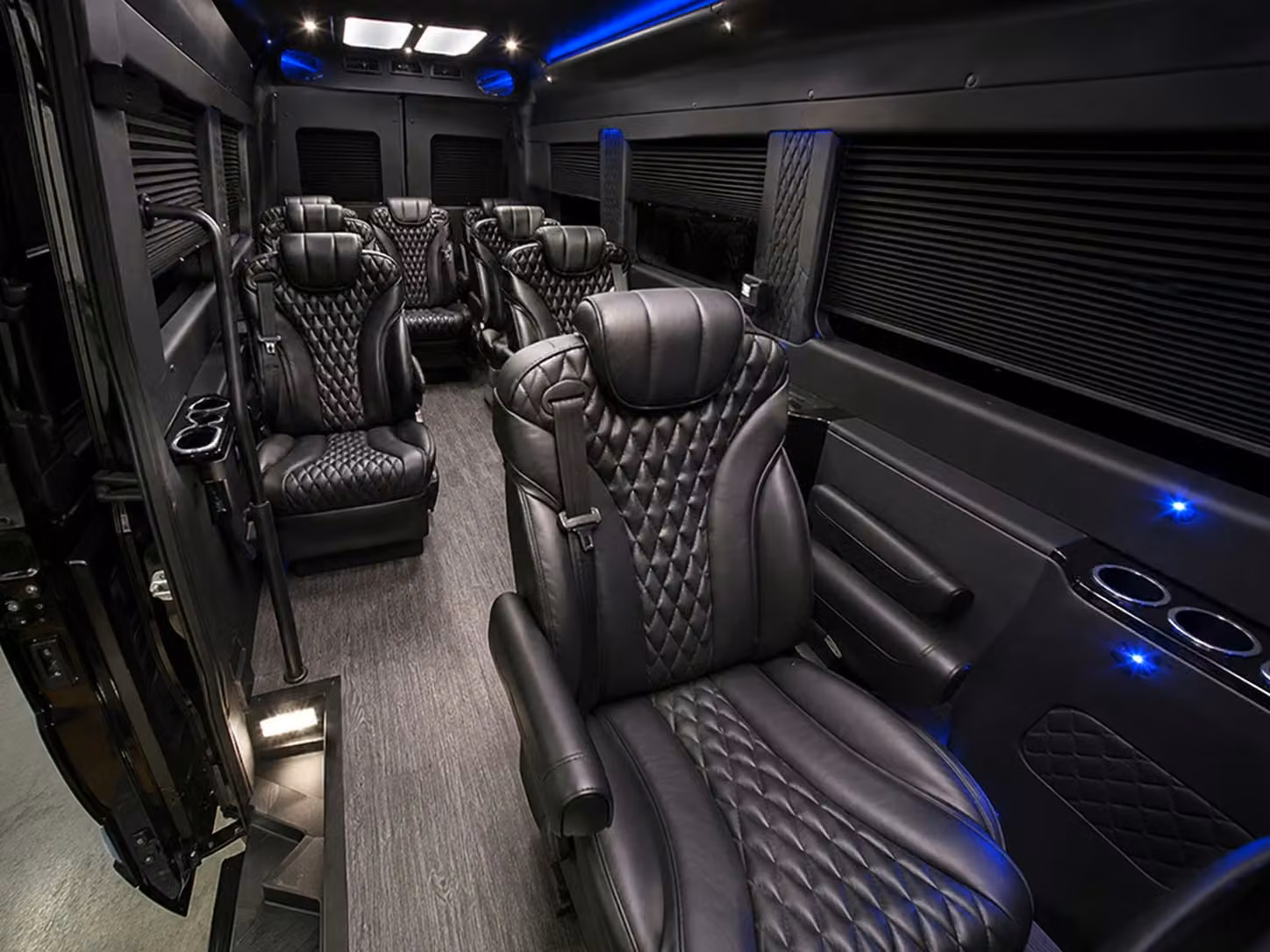 sprinter van with driver inside